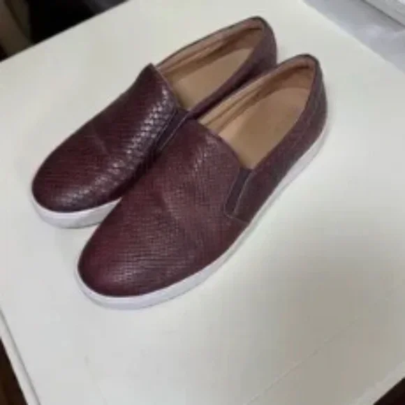 Vionic Burgundy Textured Casual Slip-Ons - Picture 5 of 5